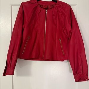 Red Women's Leather Jacket